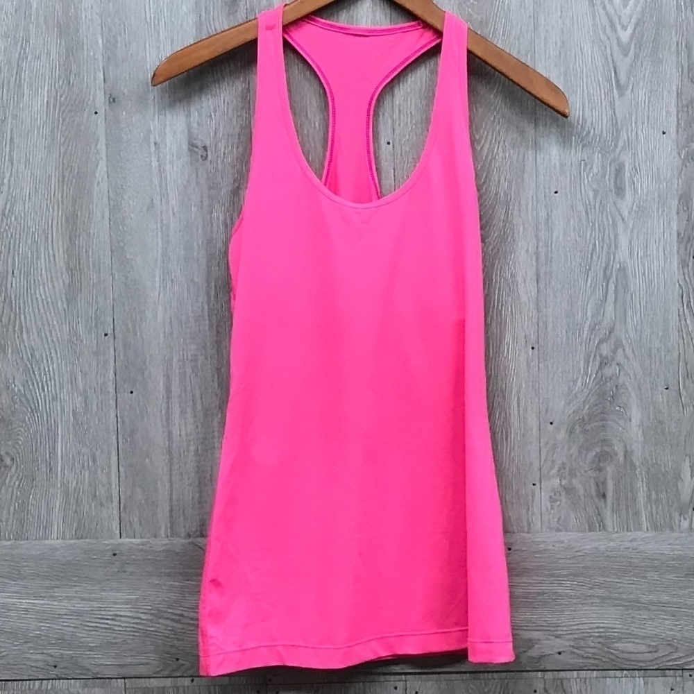 Hot Pink Racerback Workout Tank Top No Brand BB180